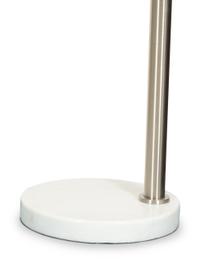 A Modernist Steel Arc Floor Lamp