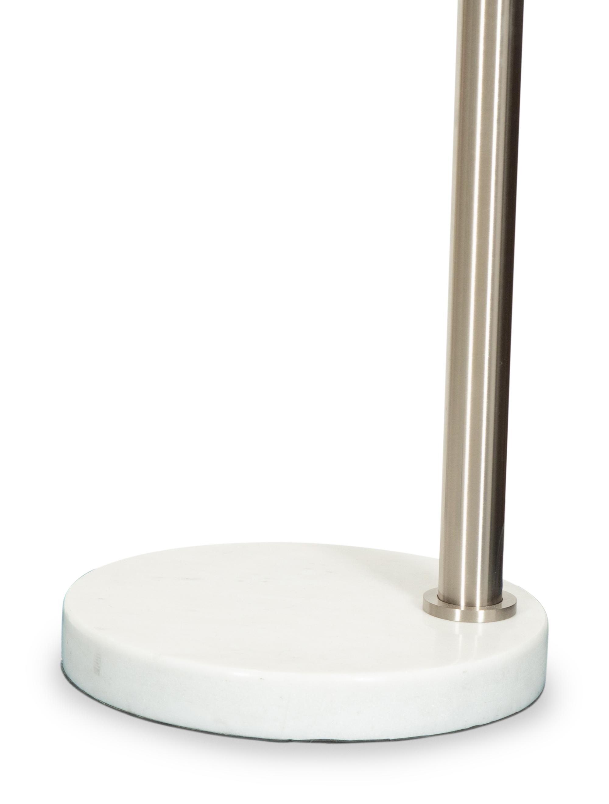 A Modernist Steel Arc Floor Lamp