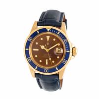 Rolex, Ref. 1680/8, 18K Yellow Gold 'Submariner' Watch with charismatic 'Tropical' Dial