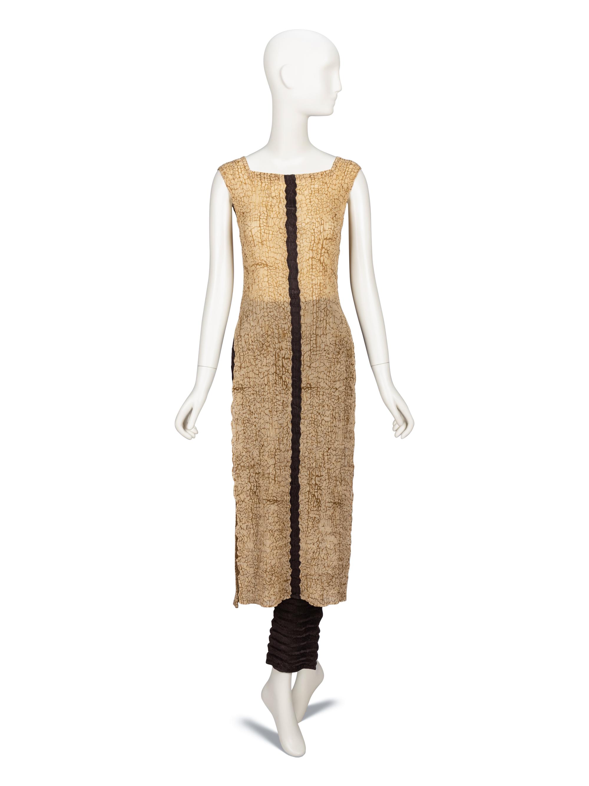 Issey Miyake, Pleated Tunic & Pant Ensemble