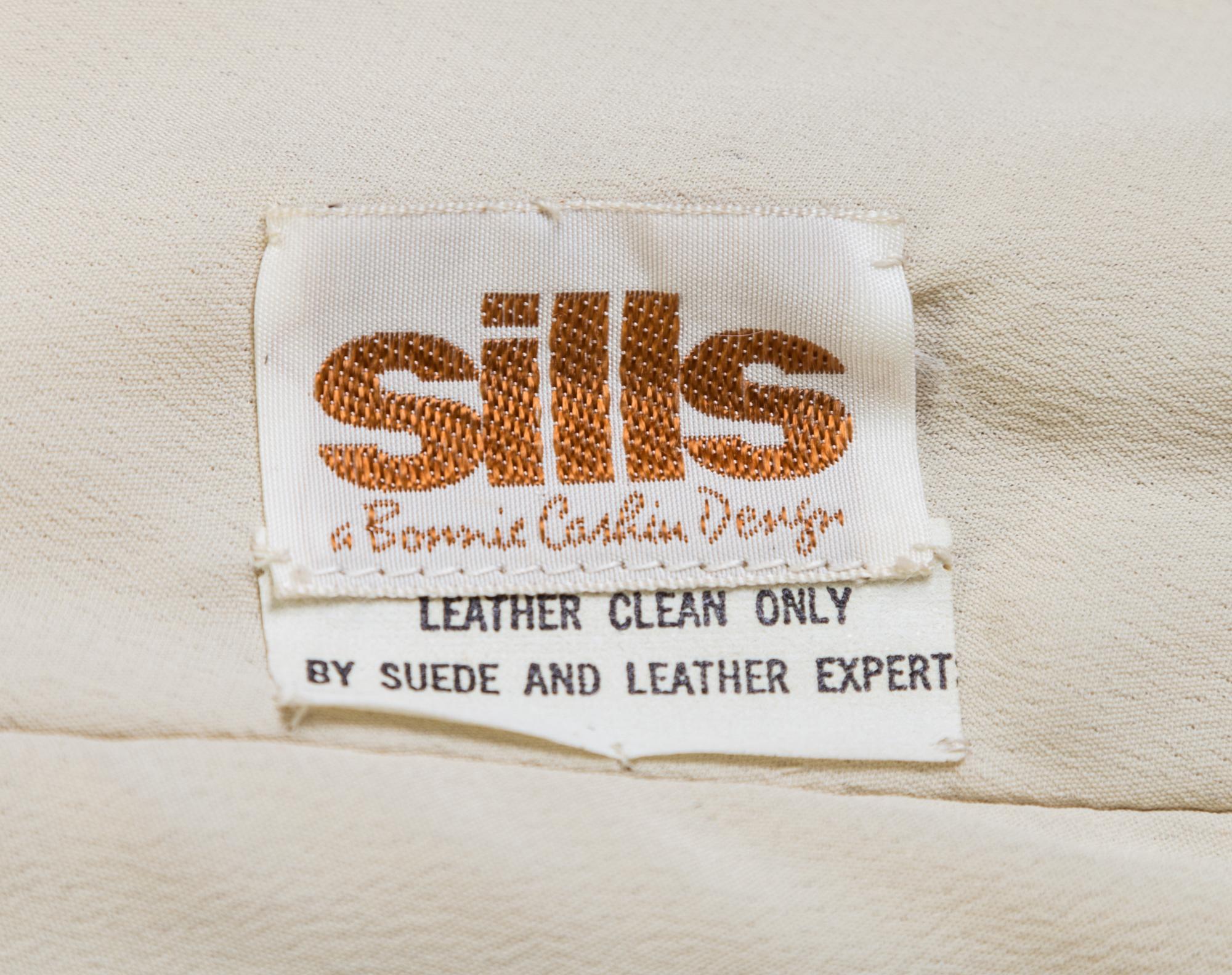 A Bonnie Cashin for Sills 1960s Oyster White Leather Coat, No size.