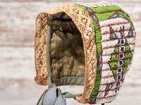 Sioux Child's Beaded Bonnet