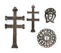 Northeastern Trade Silver Crosses and Brooches