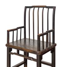 A Pair of Chinese Lacquered Hardwood Armchairs, Shubeiyi, 20th Century — 近代 硬木梳背扶手椅一對