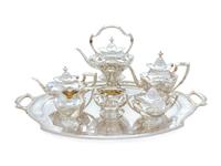 An American Seven-Piece Silver Tea and Coffee Service — Reed & Barton, Taunton, MA