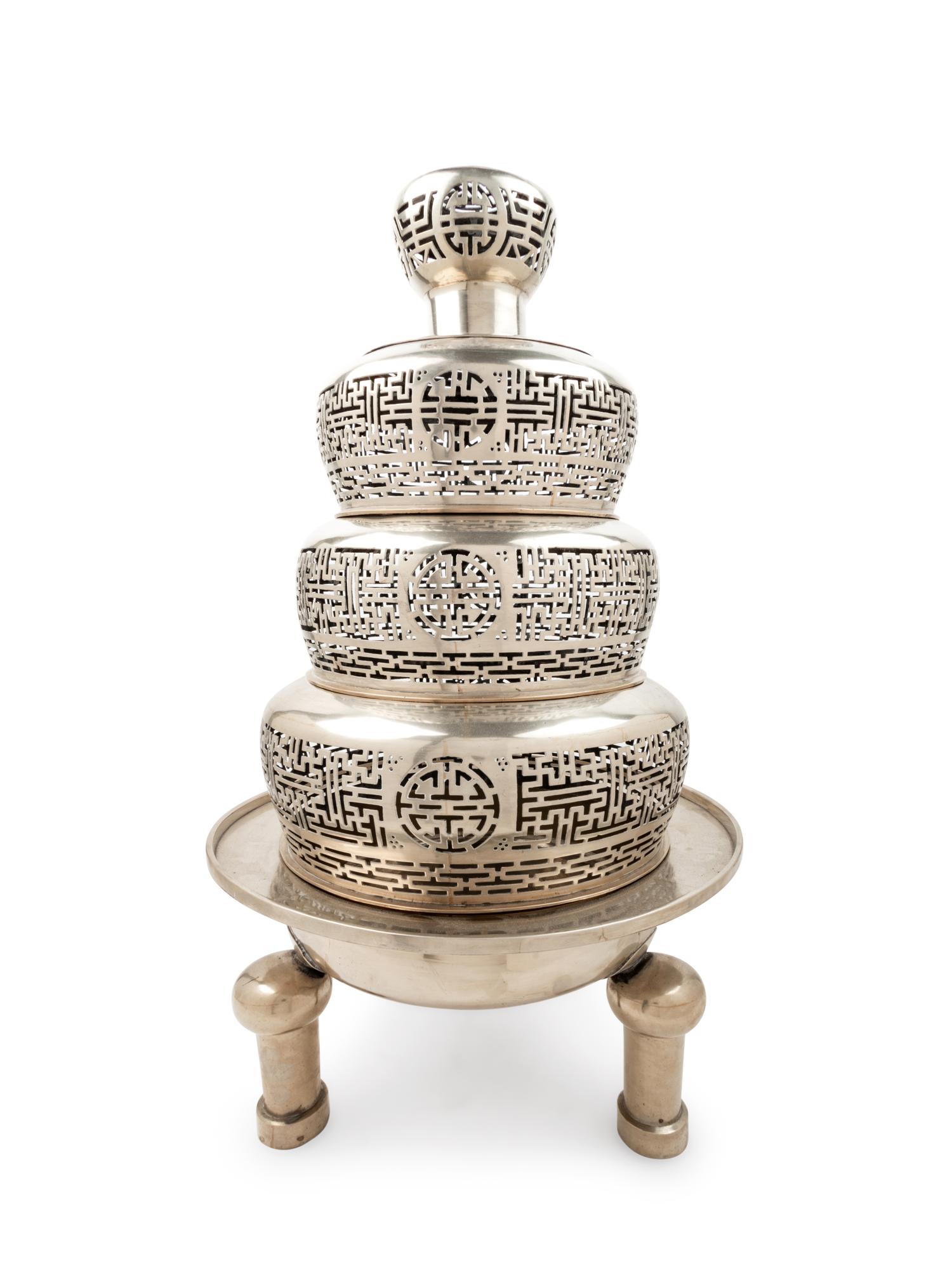 An Indian Brass Brazier