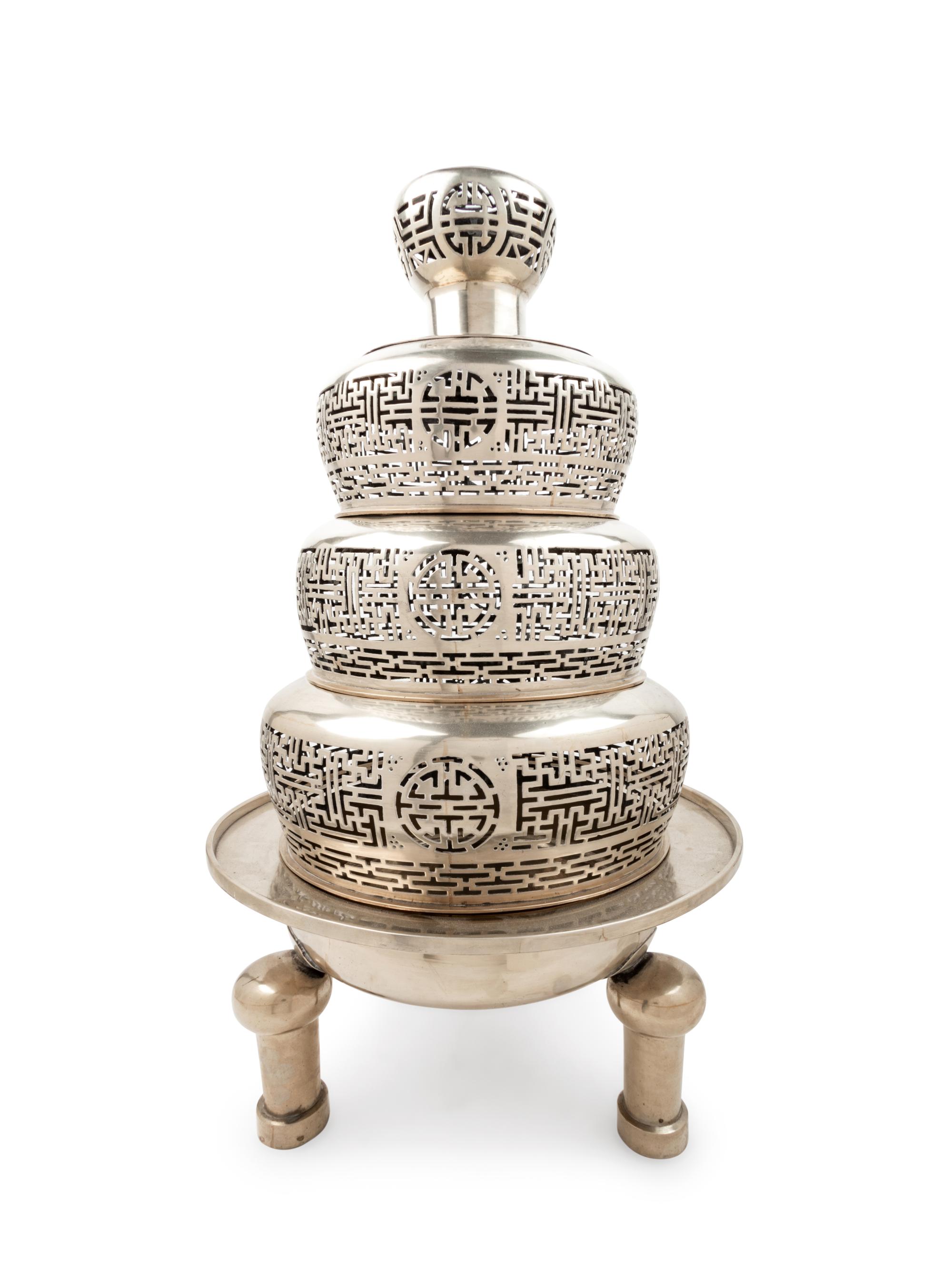 An Indian Brass Brazier