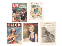 [PERIODICALS.] Magazines and ephemera related to photography and American culture, comprising: