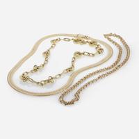 A Collection of Yellow Gold Chains