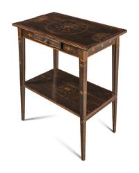 A Folk Art Marquetry Side Table