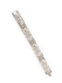 ART DECO, PLATINUM AND DIAMOND BRACELET