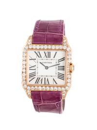 CARTIER, REF. 2788 18K ROSE GOLD 'SANTOS DUMONT' WATCH