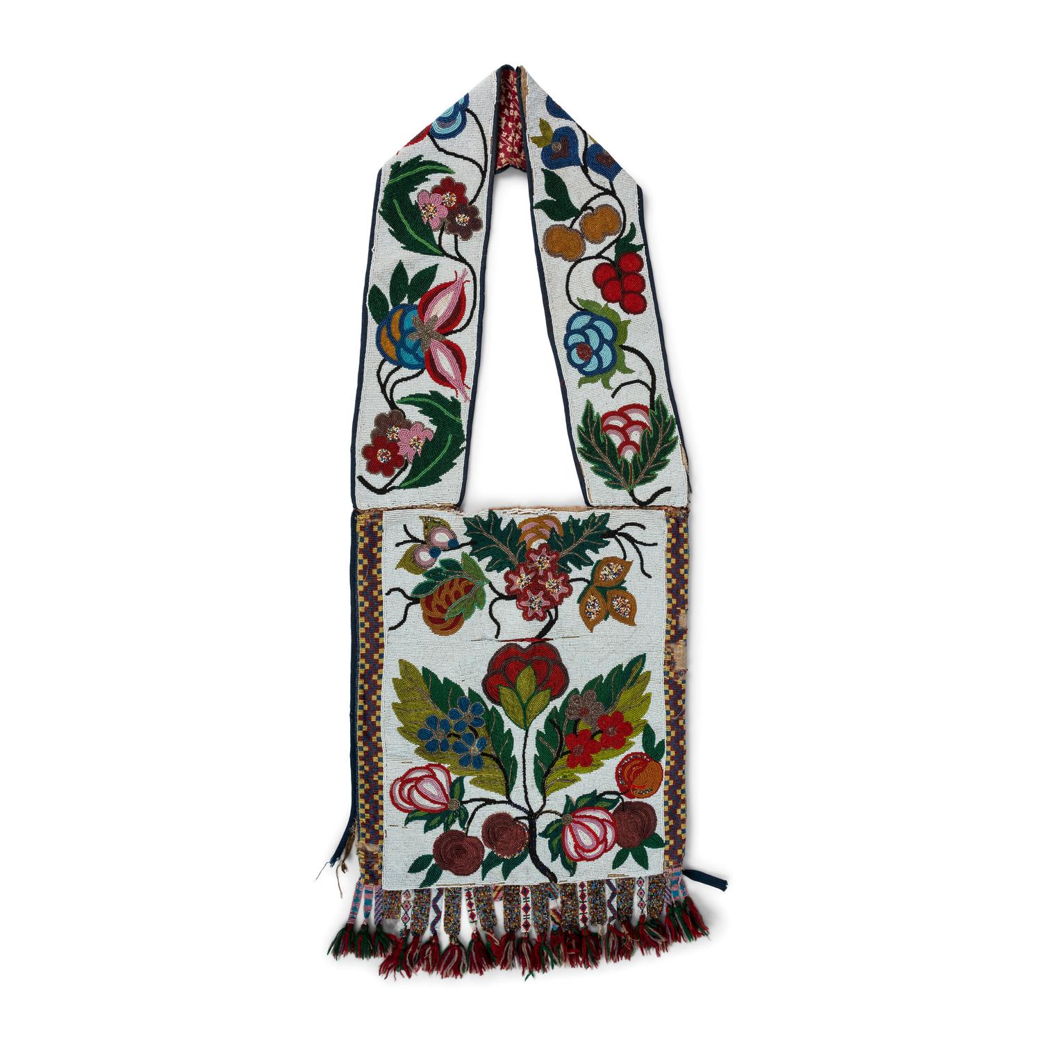 Anishinaabe Beaded Bandolier Bag