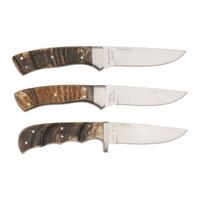 Lot of Three Gerome Weinand Sheep Horn Handle Knives Incl: Desert Bighorn, Stone Sheep, and Mongolian Argali