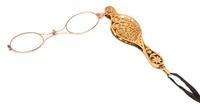 A Belle Epoque 18 Karat Yellow Gold Lorgnette, Tiffany & Co., France, 22.10 dwts.