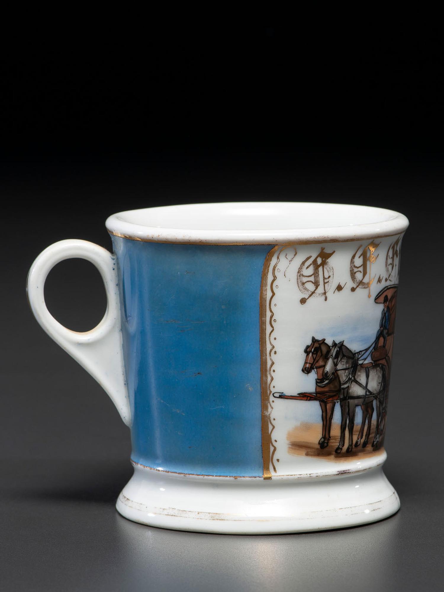 A Mover's Porcelain Occupational Shaving Mug