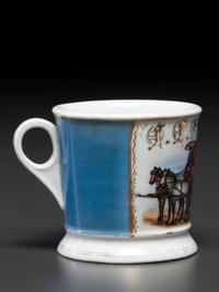 A Mover's Porcelain Occupational Shaving Mug