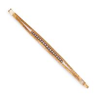 YELLOW GOLD AND DIAMOND BRACELET