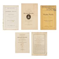 [LINCOLN FUNERAL]. A group of 5 works and pamphlets on Lincoln commemorations and eulogies, comprising: