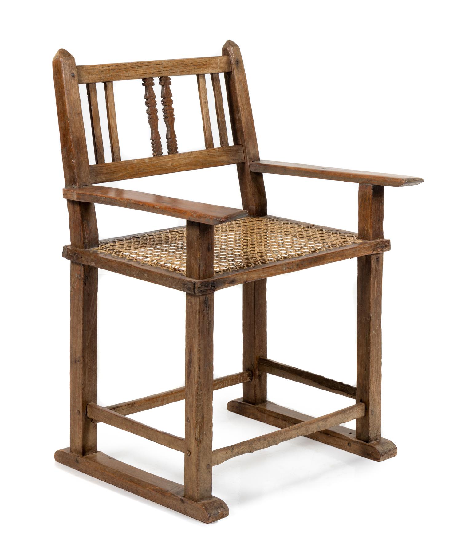 A Provincial Cerused Oak Armchair — 18TH/19TH CENTURY