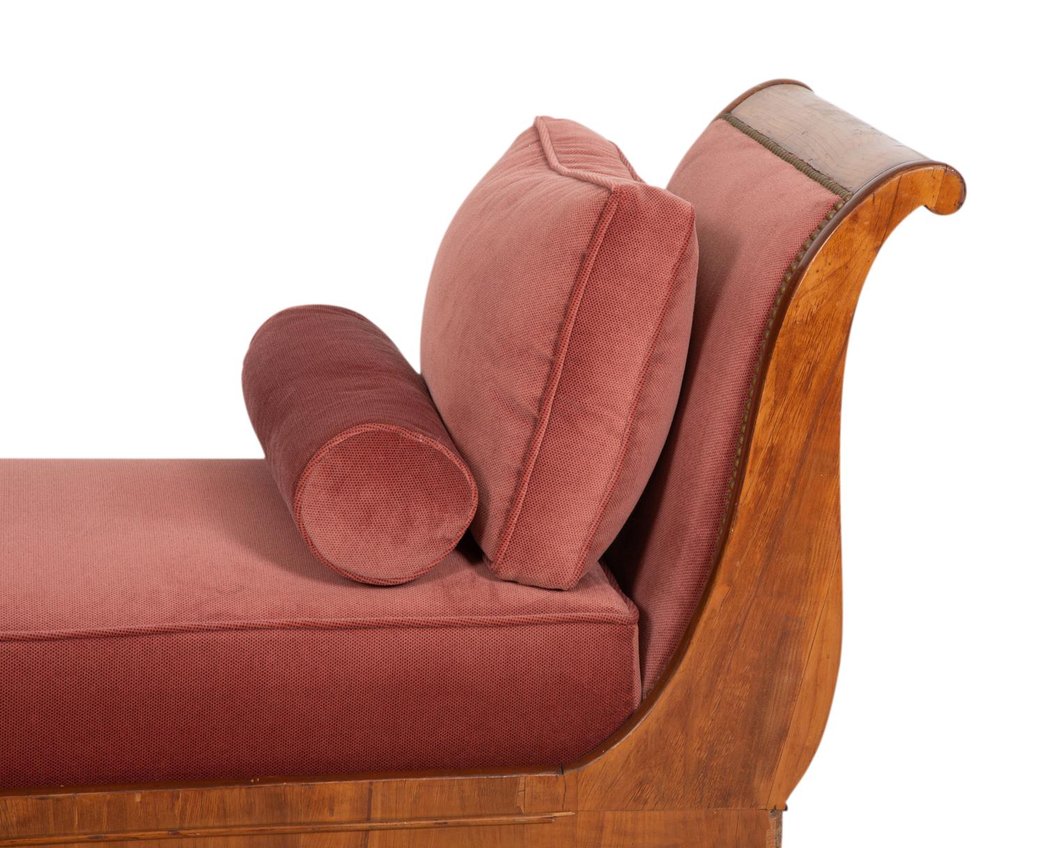 A Louis Philippe Figured Walnut Daybed