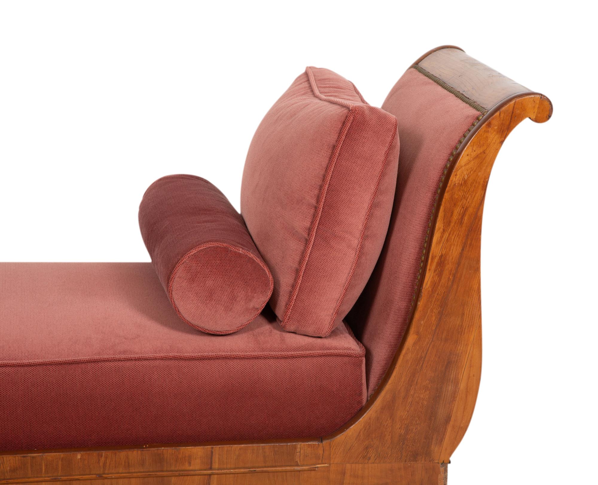 A Louis Philippe Figured Walnut Daybed