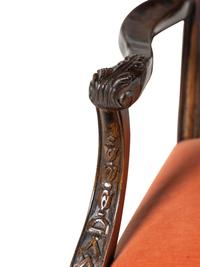A Pair of George III Style Mahogany Armchairs