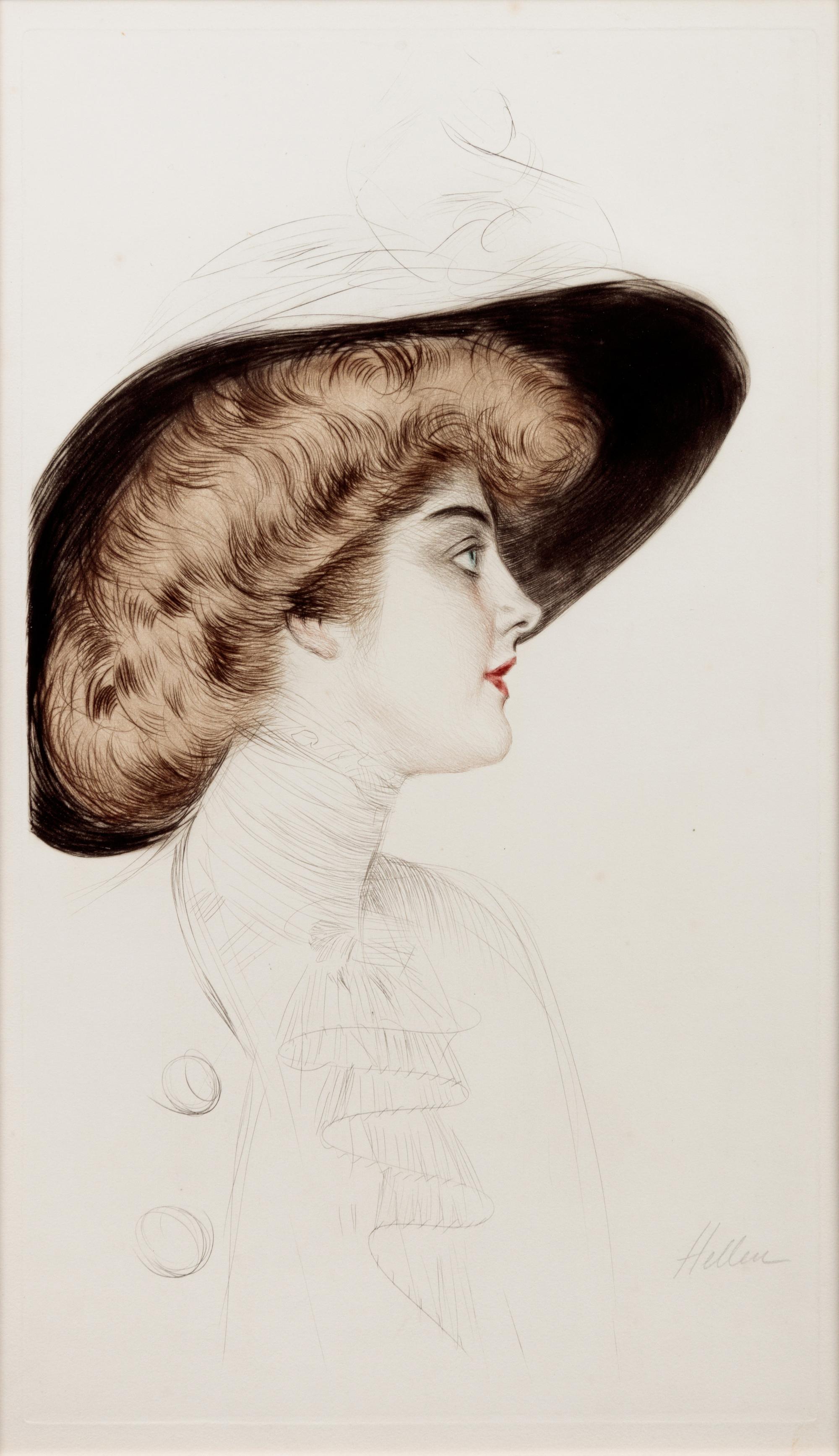 A pair of prints ( La femme dans le profil; Femme aux cheveux roux de profil )