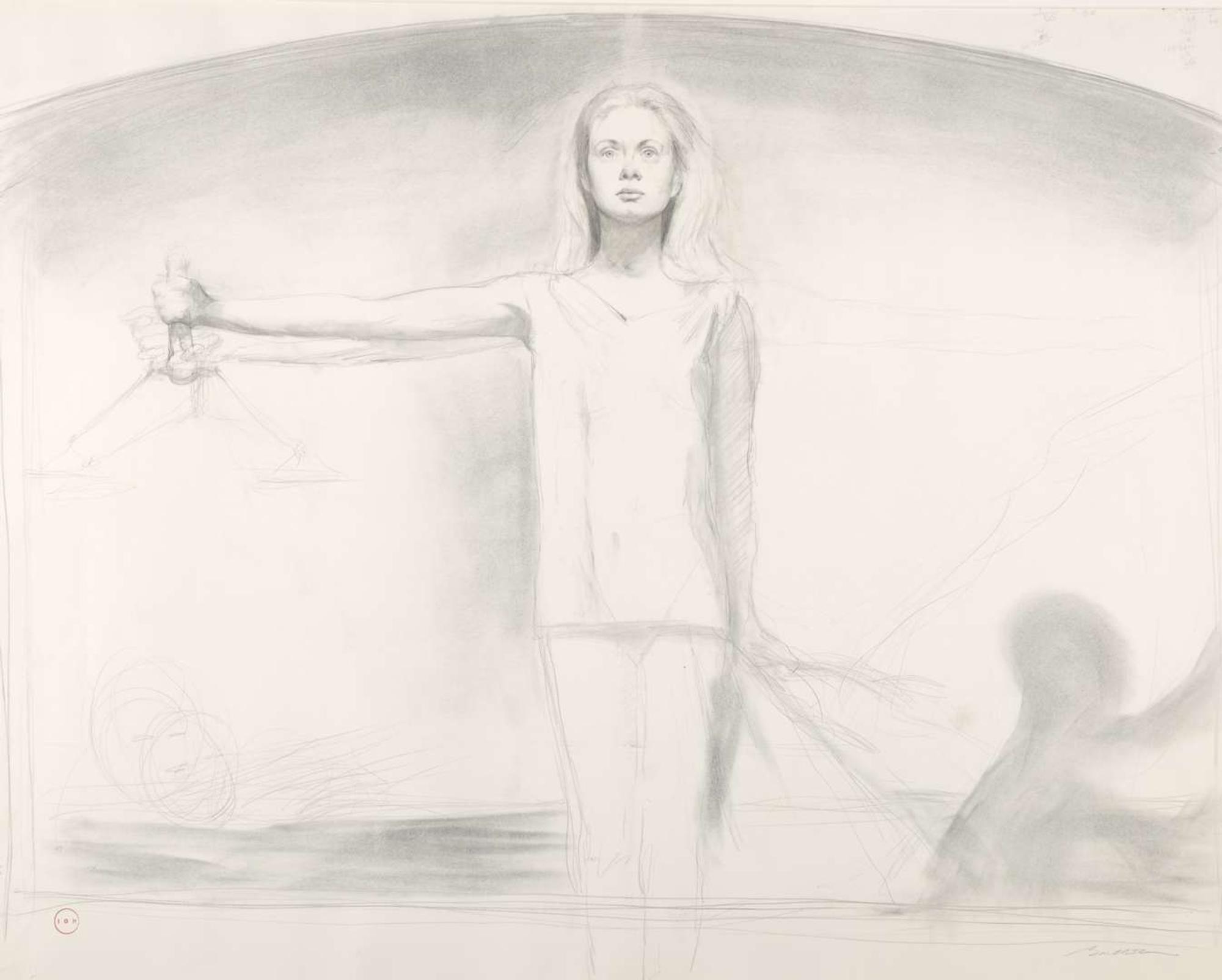 Bo Bartlett (American, b. 1955) - Maquette for Justice Mural