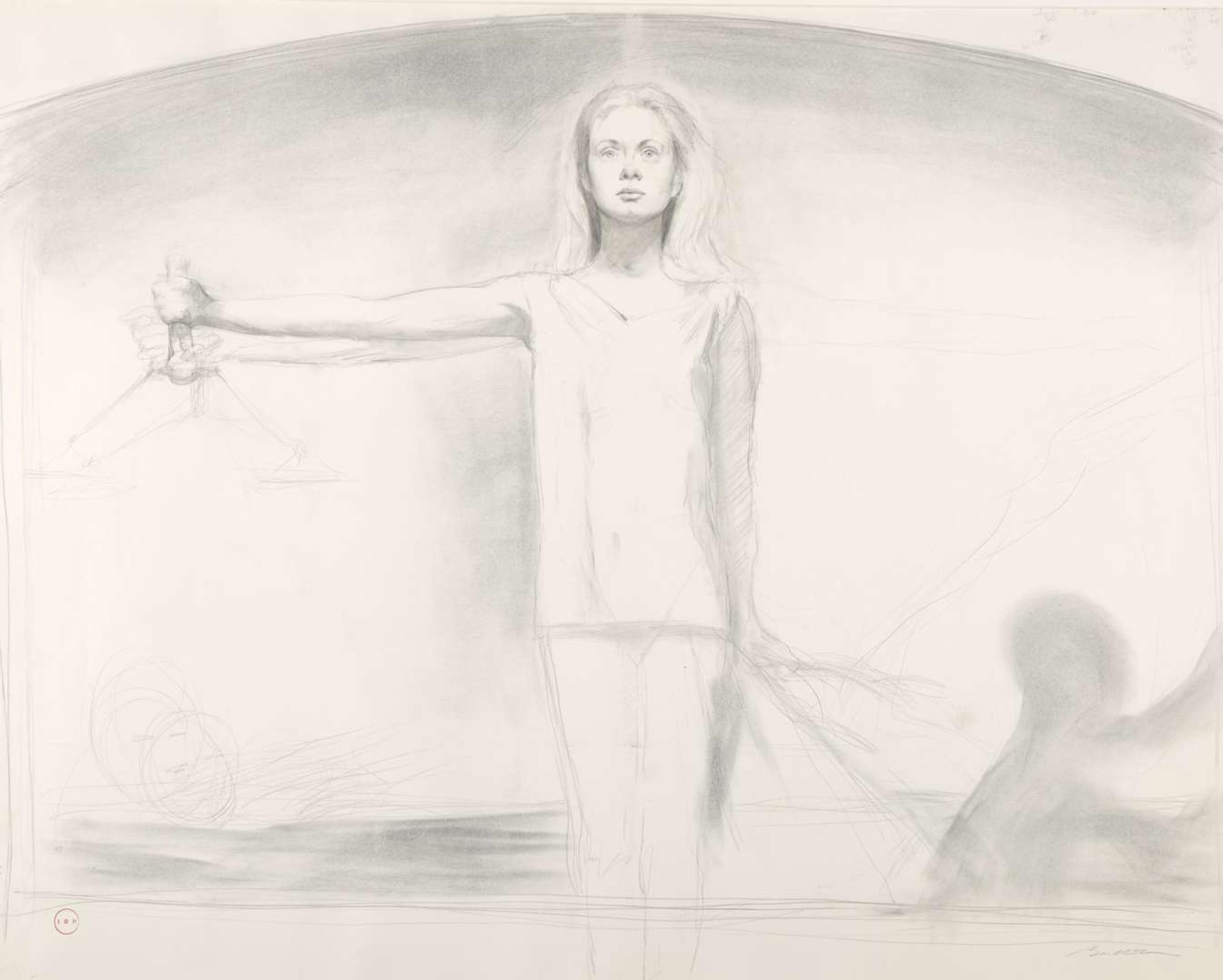 Bo Bartlett (American, b. 1955) - Maquette for Justice Mural