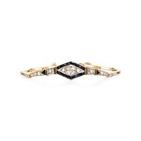 FRENCH, DIAMOND AND ONYX BRACELET
