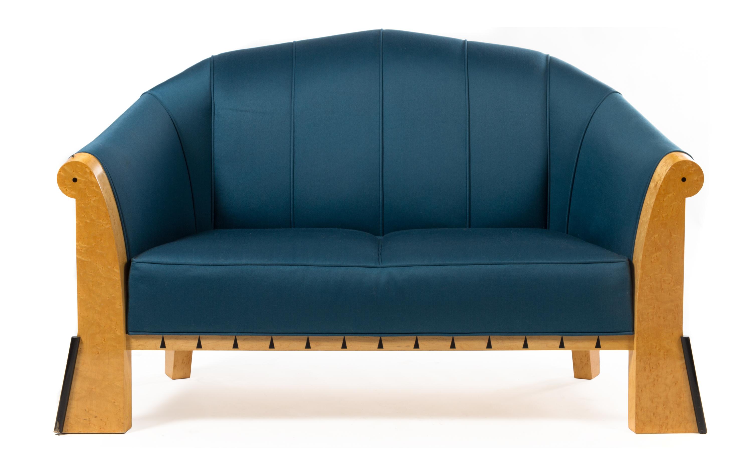 A Michael Graves for Sunar Hauserman Settee Height 29 1/2 x width 50 x depth 30 inches.