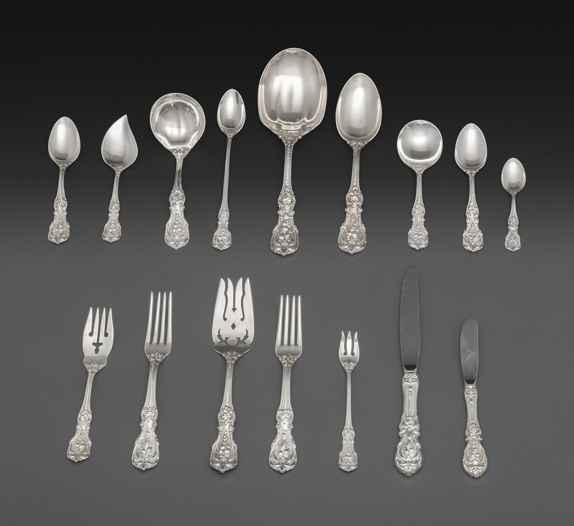 An American Silver Flatware Service
