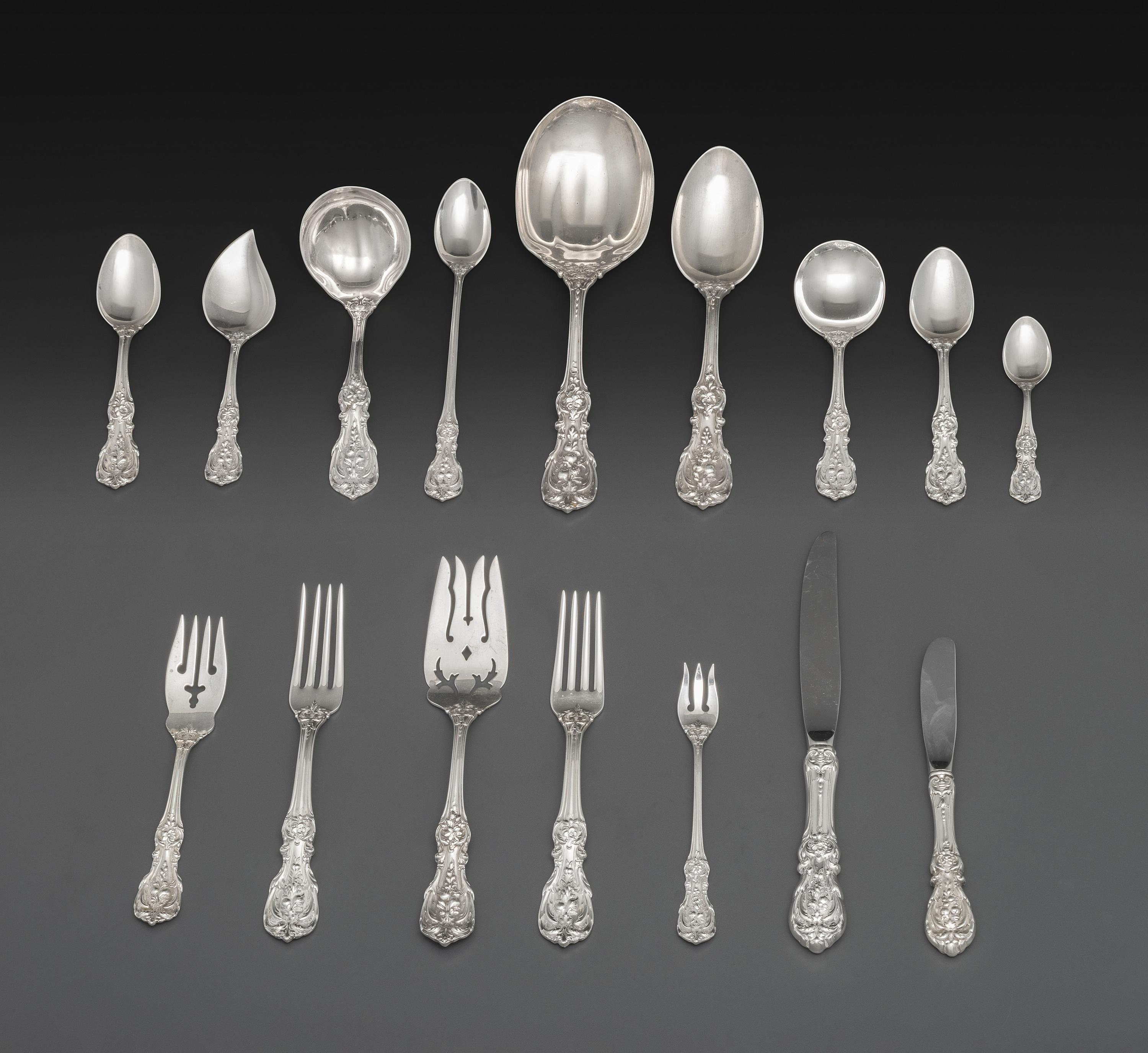 An American Silver Flatware Service