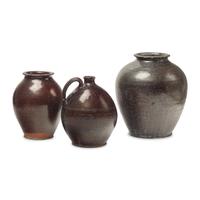Three Glazed Redware Items