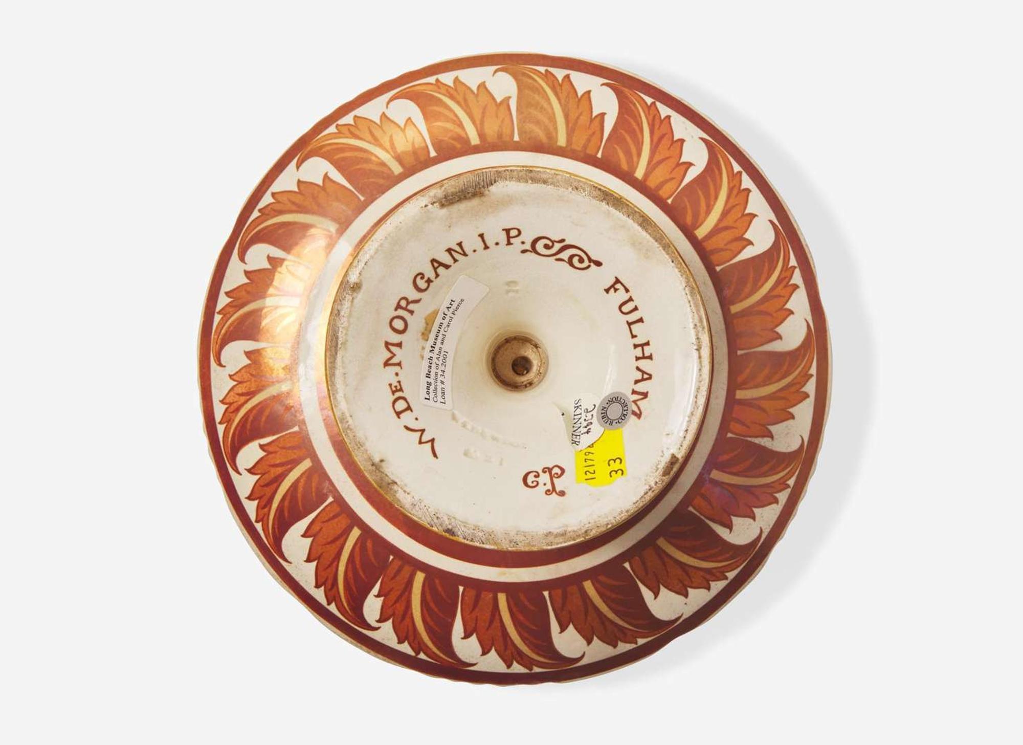 A William De Morgan Ruby Lustre Compote, UK, circa 1894
