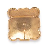 Chanel Gold-Tone Logo Brooch, 2011