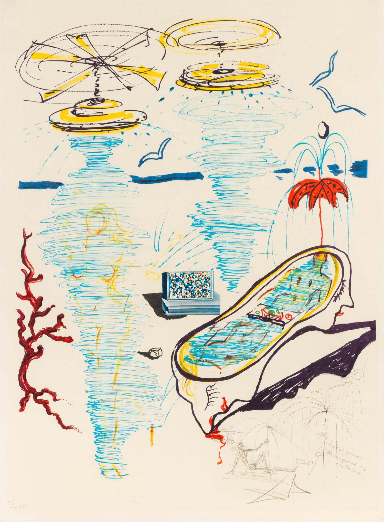 Salvador Dali, (Spanish, 1904-1989), Imaginations and Objects of the Future, 1975 (portfolio of 11)