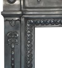 A Cast Iron Fireplace Mantel 60.5" W x 9.25" D x 54.75"H — England, Circa 1880