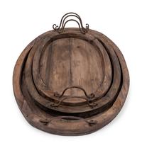 A Group of Rustic Style Nesting Trays