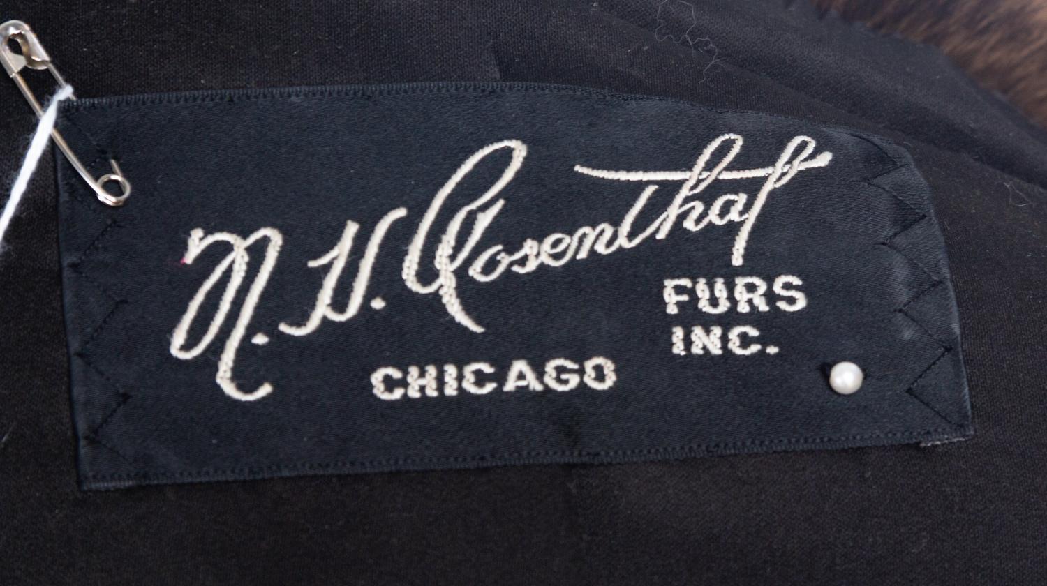 A Bill Haire Dark Brown Mink Coat, No size.
