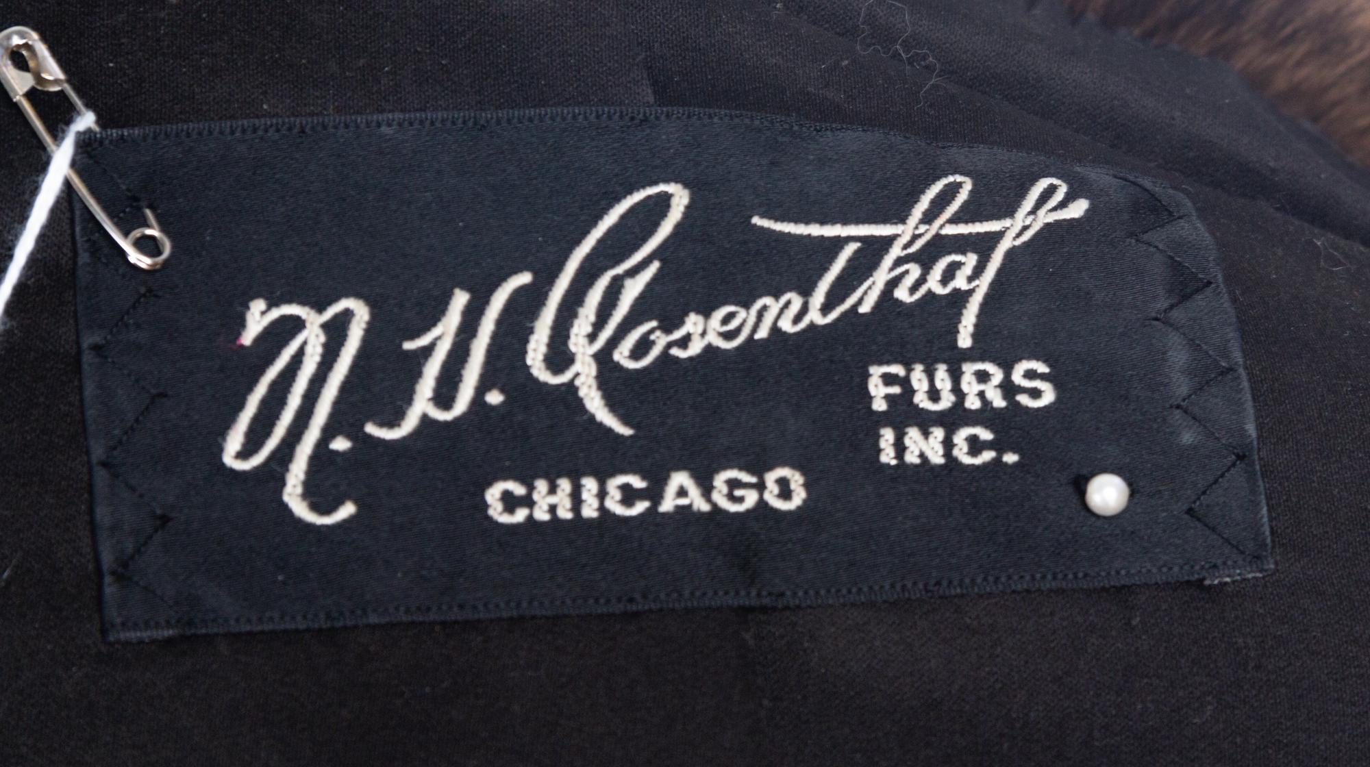 A Bill Haire Dark Brown Mink Coat, No size.