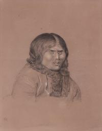 After Catlin, Graphite and Gouaches on Paper
