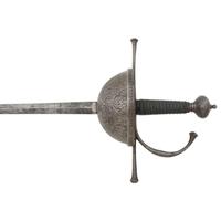 Spanish Etched Steel Cup Hilt Rapier with Klingenthal Blade