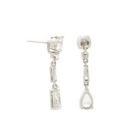 DIAMOND AND PLATINUM STUD EARRINGS WITH JACKETS