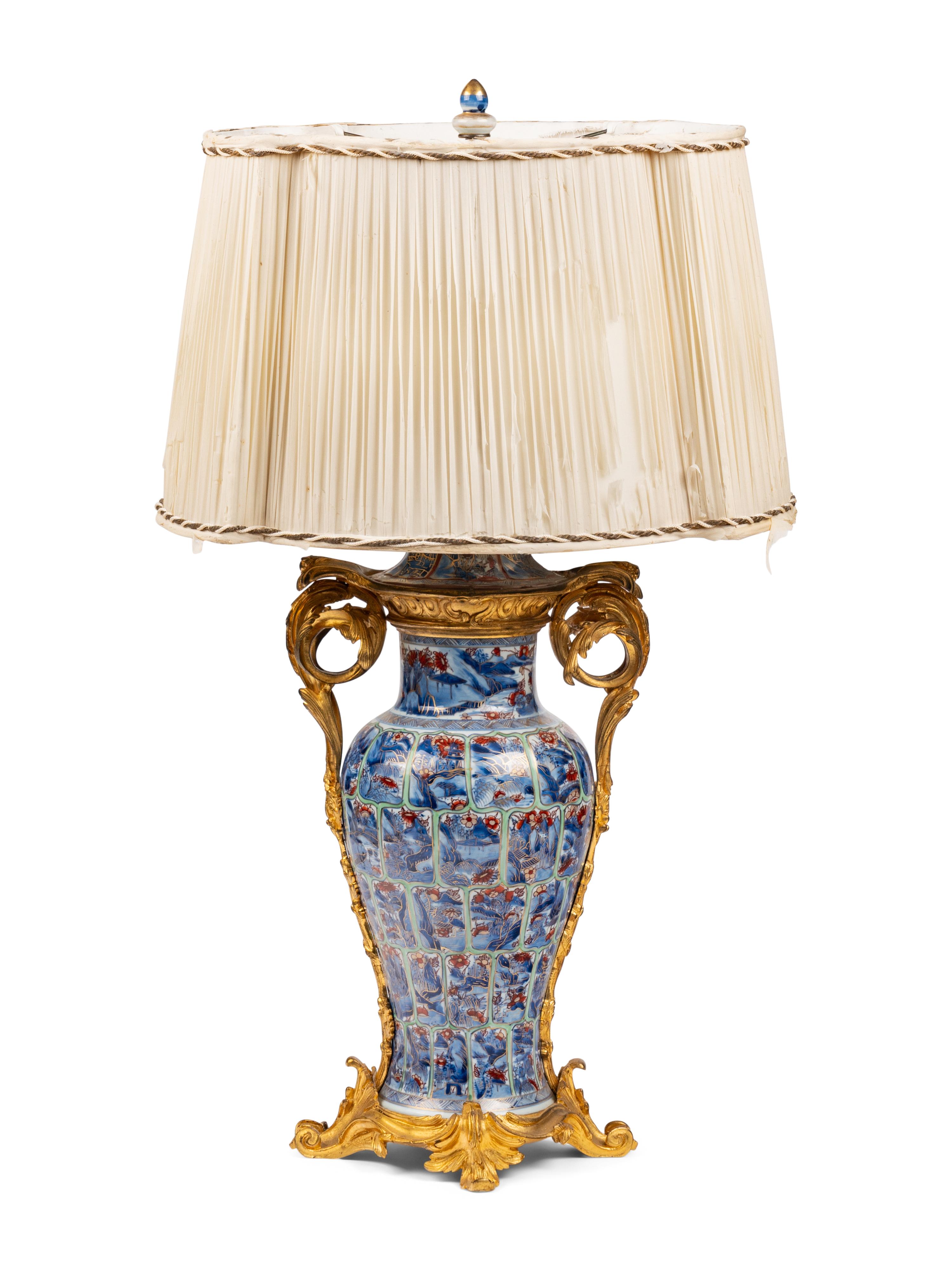 A French Gilt Bronze Mounted Chinese Export Porcelain Vase