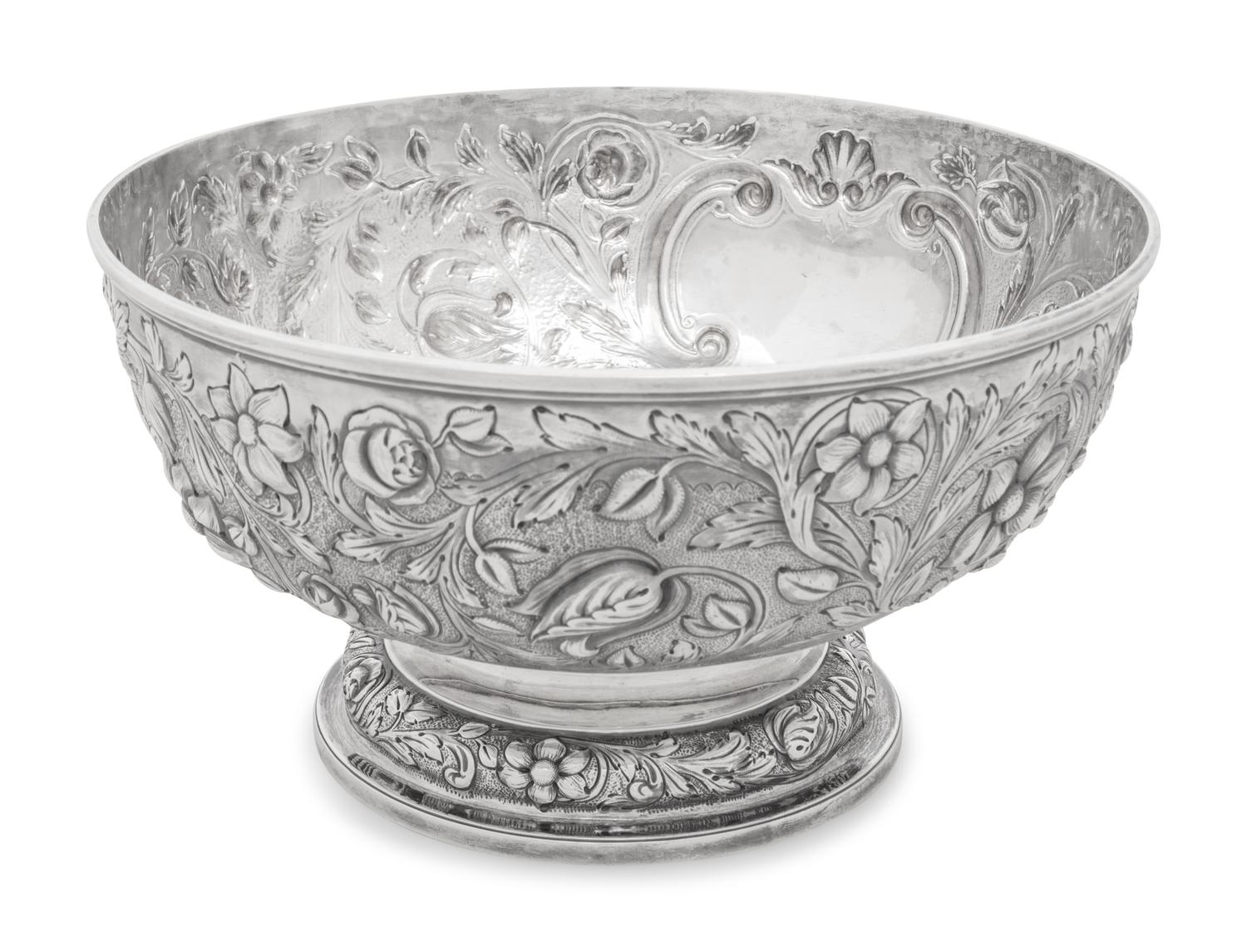 An English Silver Centerpiece Bowl