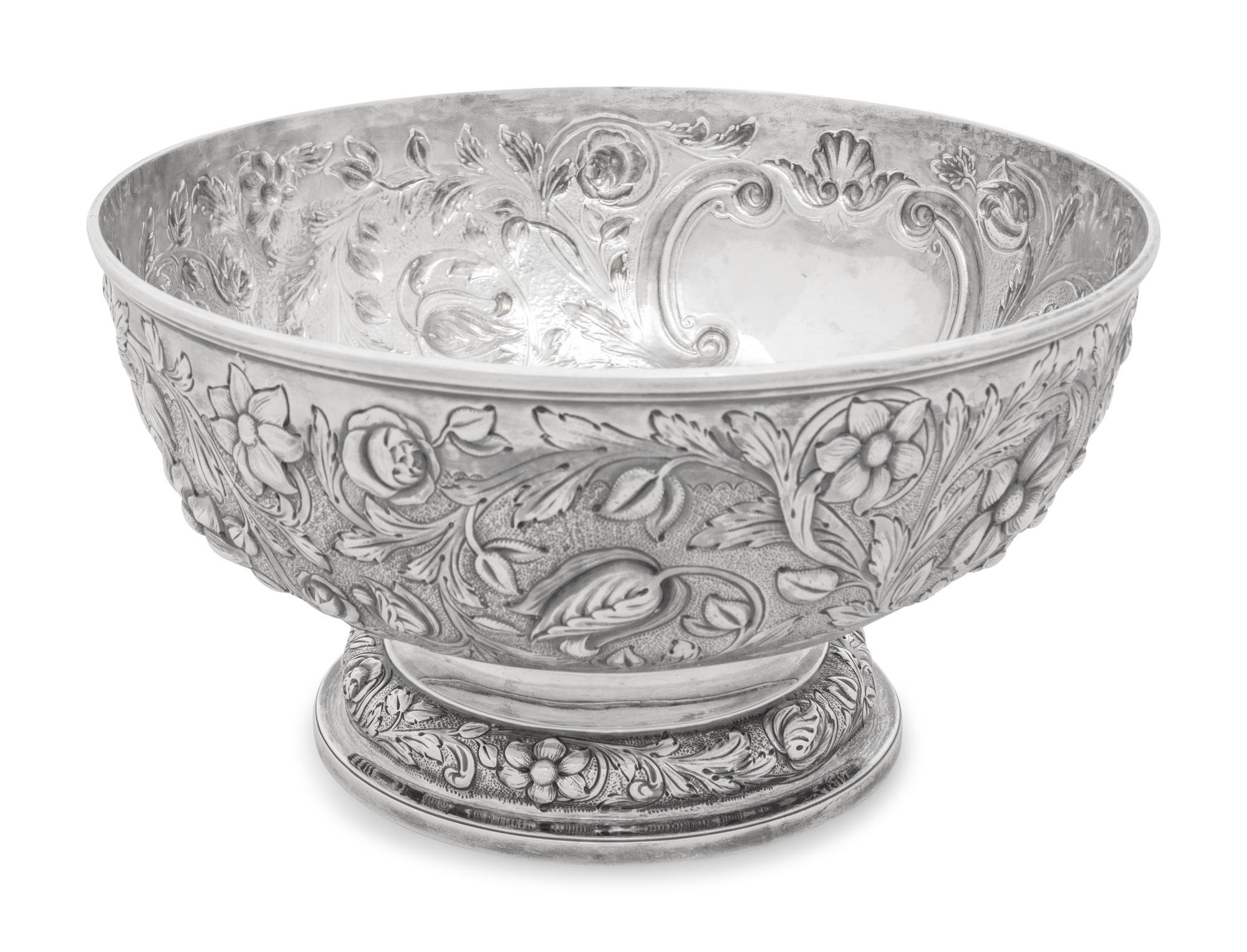 An English Silver Centerpiece Bowl