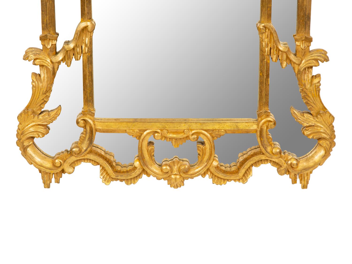 A Chinese Chippendale Style Giltwood Mirror