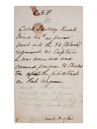 [CIVIL WAR]. CDV of Cabot J. Russell, 54th Massachusetts Infantry Regiment, KIA at Fort Wagner. [Boston: Whipple], ca 1863.